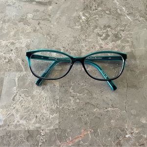 Etnia Barcelona black and teal glasses